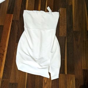 White mini dress